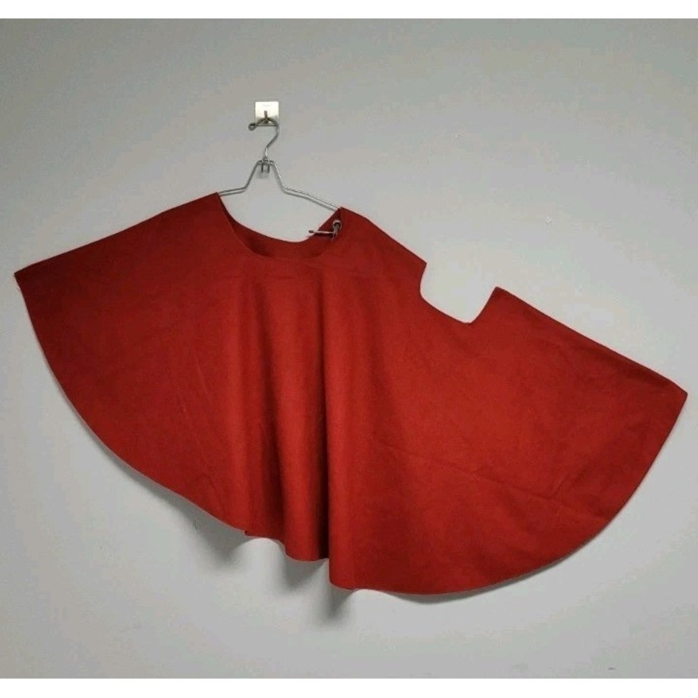 Joseph & Fiess International Red‎ Wool Shrug Vest Wrap